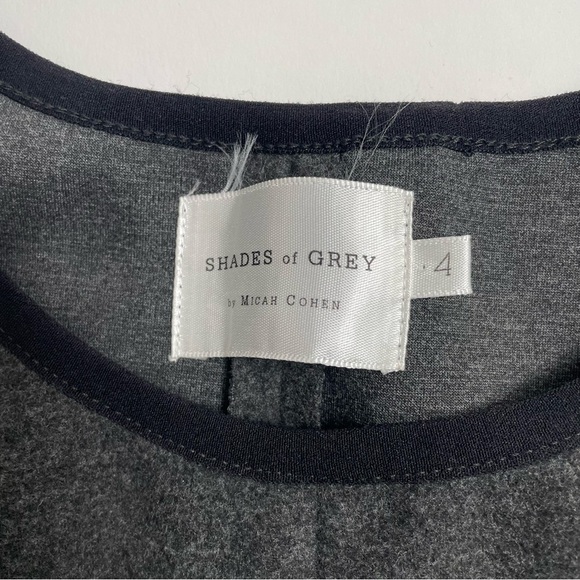 SHADES IF GREY BY MICAH COHEN charcoal and black flare dress - Picture 2 of 8